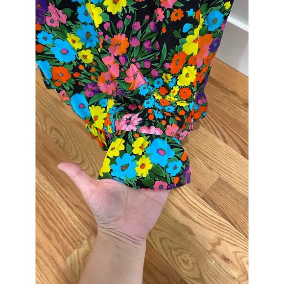 Les Rêveries Silk Floral Dress - Picture 5 of 9